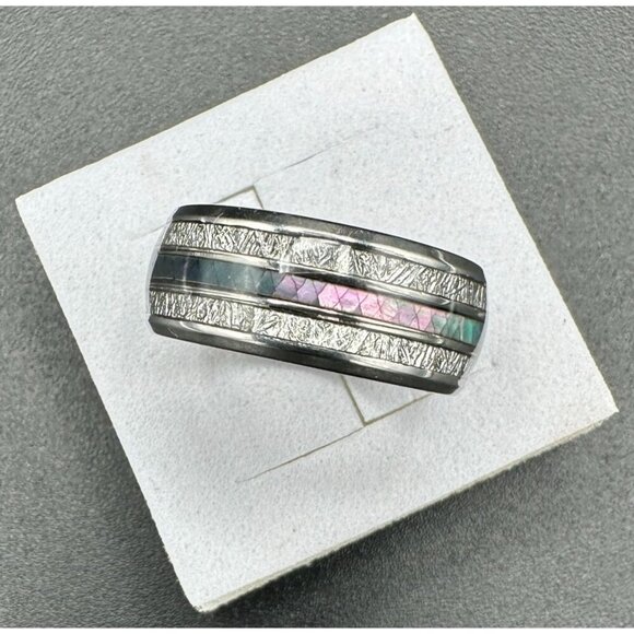 Color Changing Stainless Steel Unisex Ring Wedding Band - Picture 7 of 15